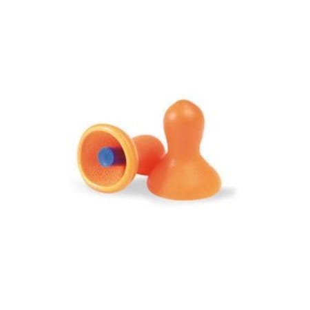 Honeywell Howard Leight Reusable PVC Foam Ear Plugs, Contoured Bell Shape, 26 dB, Orange, 100 PK QD1